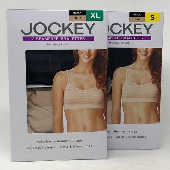 jockey 2 seamfree bralettes